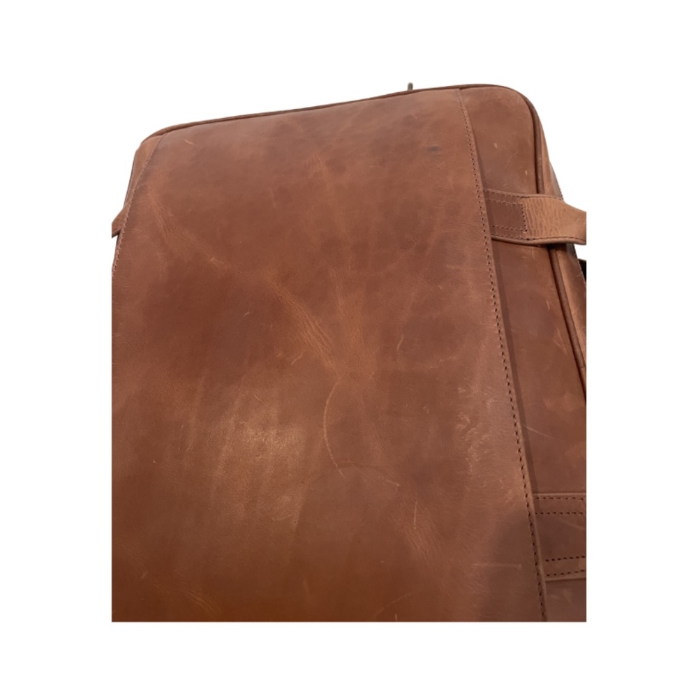 Johnston & Murphy Rhodes Briefcase. Tan Full Grain Leather - Picture 10 of 14